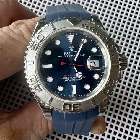 rolex gmt blnr on rubber strap